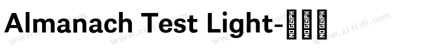 Almanach Test Light字体转换
